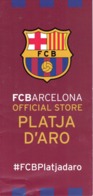 Pique, Messi, Busquets, Etc. Folder FC Barcelona Official Store Platja D'Aro - Publicités