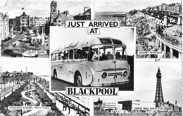 Just Arrived At Blackpool - Multivues: Promenade, Talbot Square, Tower, Bus... - Blackpool