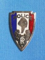 1 PIN'S //   ** POLICE NATIONALE / RÉPUBLIQUE FRANÇAISE ** . à VIS - Police