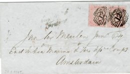 1855, 4 P. , Paar A. Bf. Nach Holland (Mi. Ca. 200.-)  , A2593 - Cartas & Documentos