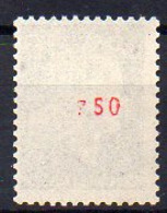 0,25 Cheffer : N° 1535a Neuf ** - N° Rouge Au Verso - Cote 75€ - Coil Stamps