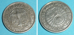 Pièce De Monnaie 50 Reichspfennig, Allemagne Deutsches Reich 1929, Aigle - 50 Rentenpfennig & 50 Reichspfennig