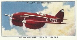 5809"THE HAVILLAND COMET-WILLS'S CARD N° 5-SET SPEED" - Wills