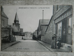 GRAND QUEVILLY         LA RUE DE L' EGLISE - Le Grand-Quevilly