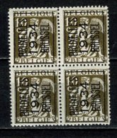 Belg. 1934 -  OBP/COB PRE 4 X 284 A** Bruxelles / 1934 / Brussel - MNH (2 Scans) - Typografisch 1932-36 (Ceres En Mercurius)