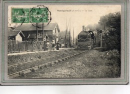 CPA - MONTGEROULT (95) - Aspect Du Train à Voyageurs Entrant En Gare En 1909 - Other & Unclassified