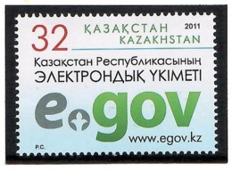 Kazakhstan 2011 .  Electronic Government (e-gov). 1v: 32.   Michel # 740 - Kazakistan
