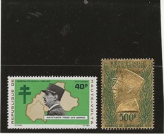 HAUTE - VOLTA - POSTE AERIENNE N° 95 ET 96 NEUF X -GENERAL DE GAULLE - ANNEE 1971 - COTE : 18 € - Opper-Volta (1958-1984)