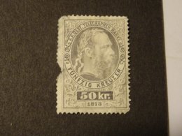 AUTRICHE 1874-76 Pour TELEGRAPHE  Neuf Abimé - Télégraphe