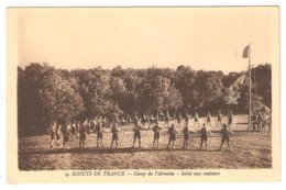 CPA Scoutisme 17 MESCHERS - SCOUTS DE FRANCE - Camp De L'Arnèche - Salut Aux Couleurs - Pfadfinder-Bewegung