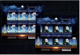 Kazakhstan 2013 .Spacewoman V.Tereshkova. 2 Sheetlets, Each Of 6.    Michel # 795-96 KB I - Kazakistan
