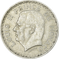 Monnaie, Monaco, Louis II, 5 Francs, 1945, Paris, TTB, Aluminium, KM:122 - 1922-1949 Louis II