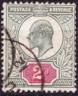 GREAT BRITAIN 1912 KEDVII 2d Grey Greene & Bight Carmine SG292 Used - Unused Stamps