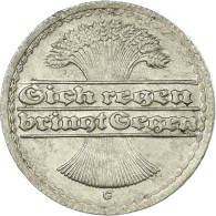 Monnaie, Allemagne, République De Weimar, 50 Pfennig, 1921, Karlsruhe, TB+ - 50 Renten- & 50 Reichspfennig