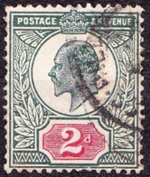 GREAT BRITAIN 1911 KEDVII 2d Deep Dull Greene & Carmine SG291 Used - Unused Stamps