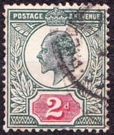 GREAT BRITAIN 1911 KEDVII 2d Deep Dull Greene & Carmine SG291 Used - Neufs