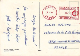 YOUGOSLAVIE JUGOSLAVIA 1984      EMA  Sur CPM        Plaski  Croatie      Yougoslavie - Autres & Non Classés