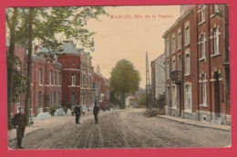 Marche-en-Famenne - Rue De La Station -Jolie Carte Couleur Animée ( Voir Verso ) - Marche-en-Famenne