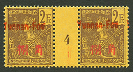 YUNNAN-FU : Paire 2F (n°30) Avec MILLESIME 4 Neuf *. Trés Rare. Tirage = 92. Cote DALLAY = 1000€. TTB. - Autres & Non Classés