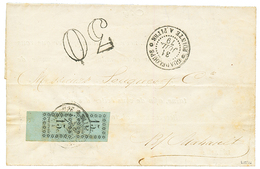 1879 Superbe Paire 15c TAXE (n°4) Bord De Feuille Obl. GUADELOUPE POINTE A PITRE + Taxe 30 D.T. Sur Lettre Avec Texte Po - Other & Unclassified