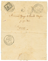 1882 30c TAXE (n°5) Légérement Touché En Bas Obl. POINTE-A-PITRE Sur Lettre Pour GOSIER. Verso, Superbe Cachet GUADELOUP - Altri & Non Classificati