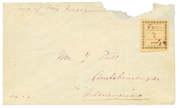 MADAGASCAR - MISSIONNAIRES NORVEGIENS 1894 5v Noir S/ Chamois TB Margé Obl. Plume "4/12/94 Sur Enveloppe (défaut En Haut - Autres & Non Classés