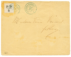 ST PIERRE ET MIQUELON : 1886 5c (n°16) Obl. ST PIERRE ET MIQUELON Sur Lettre Locale. Cote Du Timbre Détaché = 1700€. RAR - Altri & Non Classificati