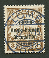TOGO - ANGLO FRENCH OCCUPATION - Tirage De SANSANE-MANGU : 3pf (n°54) Obl. LOME 22-10-15. Timbre RARE. Cote 6000€. Tirag - Other & Unclassified