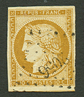 10c CERES (n°1) TB Margé Obl. Signé SCHELLER. Superbe. - Altri & Non Classificati