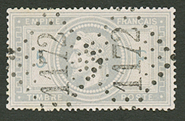 5F EMPIRE (n°33) Obl. GC 1172. 2 Dents à Peine Courtes Sinon Superbe. Cote 1150€. Signé SCHELLER. TTB. - Autres & Non Classés