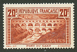 20F PONT DU GARD (n°262A) Neuf **. Cote 575€. Signé SCHELLER. Superbe. - Sonstige & Ohne Zuordnung