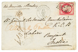 1863 80c (n°24) Obl. GC 4156 + VERSAILLES Sur Enveloppe Pour Le GENERAL "Sir NEVILLE CHAMBERLAIN", à LAHORE PUNJAB En IN - 1863-1870 Napoléon III. Laure