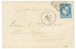 1870 20c BORDEAUX Type I (n°44) Non Touché Obl. GC 2795 + T.17 PAU Sur Lettre. Cote 1200€. TB. - 1870 Ausgabe Bordeaux