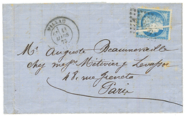 1875 25c CERES (n°60) Variété Spectaculaire "PLI ACCORDEON" Sur Lettre De MILLAU. RARE. Superbe. - Andere & Zonder Classificatie