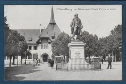 CHENE BOURG - Monument Louis Favre Et Ecole - Chêne-Bourg