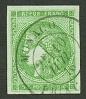 MONACO : 5c BORDEAUX (n°42) Obl. MONACO PRINCIPAUTE. RARE. Signé SCHELLER. Superbe Qualité. - Autres & Non Classés