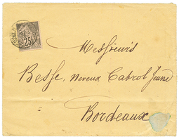 GUYANE - COLONIES GENERALES Avec Oblitération BRITISH GUIANA : 1887 CG 25c Obl. GEORGETOWN BRITISH GUIANA Sur Enveloppe  - Andere & Zonder Classificatie