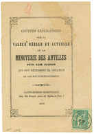 MARTINIQUE : 1879 5c SAGE TB Margé Obl. ST PIERRE Sur Livret Complet De 12 Pages. Signé CALVES. TTB. - Autres & Non Classés