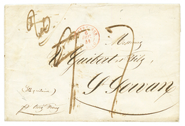 1841 OUTRE-MER ST MALO + Taxe 9 Biffée + Taxe 7 Sur Lettre De ST PIERRE T.N. Pour ST SERVAN. TB. - Other & Unclassified