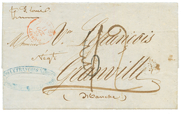 "OUTRE-MER LANNILIS" : 1859 Cachet Rarissime OUTRE-MER LANNILIS 11 Oct 59 Sur Lettre Avec Texte De ST PIERRE TERRE NEUVE - Other & Unclassified