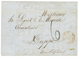 1860 ST NAZAIRE OUTRE-MER + Taxe 6 Sur Lettre De ST PIERRE Pour DIEPPE. Rare. TTB. - Other & Unclassified