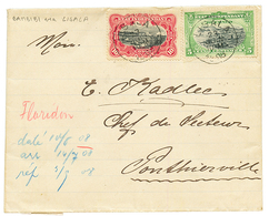 BELGIAN CONGO : 1908 5c + 10c Canc. LISALA On On Cover Datelined "BAMBIBI" To PONTIERVILLE. Vvf. - Sonstige & Ohne Zuordnung