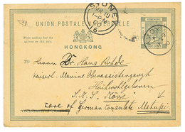 "TREATY PORT - AMOY CHINA To NEW GUINEA" : 1900 HONG-KONG 4c Canc. AMOY To "S.M.S MÖVE" Care Of GERMAN CONSULATE MATUPI. - Sonstige & Ohne Zuordnung