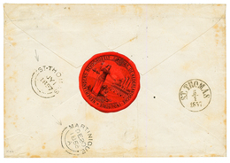 DANISH WEST INDIES : 1857 "8" Tax Marking On Envelope From MARTINIQUE To "GOUVERNEUR De STE CROIX". Verso, British Cds M - Denmark (West Indies)