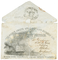 1852 "OCEAN PENNY POSTAGE" Envelope Datelined "10/1/52" + HALIFAX DEC 14 1852 + Tax Marking To HALIFAX (ENGLAND). Verso, - Sonstige & Ohne Zuordnung