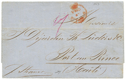 DANISH WEST INDIES : 1863 PAID AT ST THOMAS On Entire Letter To PORT AU PRINCE HAITI. Vvf. - Other & Unclassified