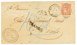 DANISH WEST INDIES : 1875 4d Canc. C51 + ST THOMAS PAIS + Rare TRANSIT Mark + COLON On Cover To RIO ACHA. Vvf. - Other & Unclassified