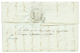 HAITI - CENSOR Mark : 1802 P In Red On Entire Letter Datelined "QUARTIER GENERAL De JEREMIE" To FRANCE. Verso, Extremely - Haiti