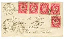 NORWAY - LOCAL POST : 1873 3 SKILLING (x5) , Light Fault On 2 Stamps Canc. CHRISTIANIA + CHRISTIANIA BY POST + French T. - Other & Unclassified