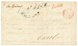 MARTINIQUE Via PHILIPPINES To REUNION : 1844 OUTRE-MER PAUILLAC + FORWARDING Agent Cachet FILIPINAS/ MANILA 2 Oct 1844 O - Philippines